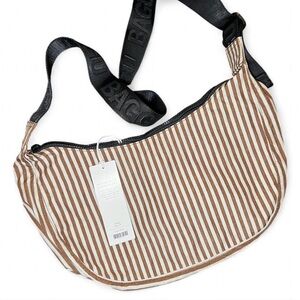 BAGGU Brown Stripe Medium Crescent